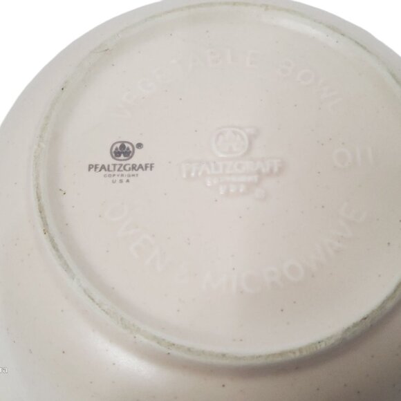 vintage 1980's platzgraff stoneware 8.5" floral replacement vegetable bowl. - Picture 3 of 3